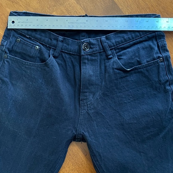 Bundle of Two Men's Black Jeans 100% Cotton 5 Pocket Zipper Fly - Picture 11 of 16